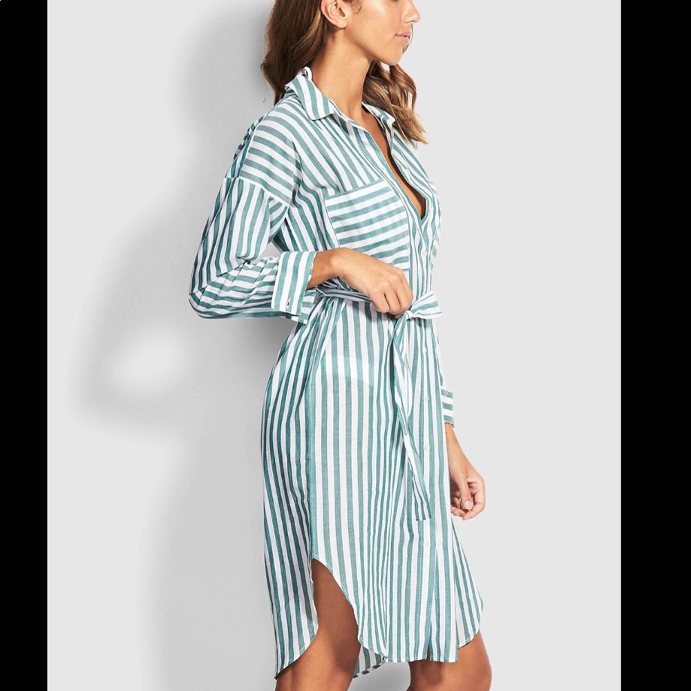 Seafolly Bandana Bay striped dress